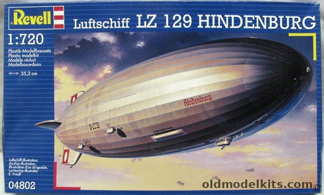 Revell 1/720 Hindenburg D-LZ129 Zeppelin, 04802 plastic model kit